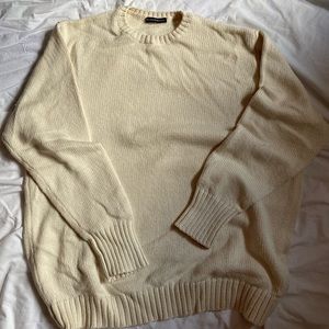 brandy melville cream knit sweater